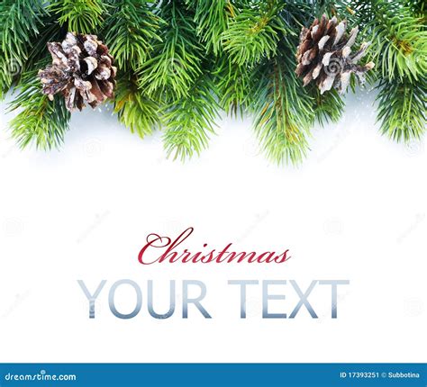 Christmas Tree Border Stock Image - Image: 17393251