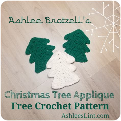 Quick and Easy Christmas Tree Applique: Free Crochet Pattern - Ashlee ...