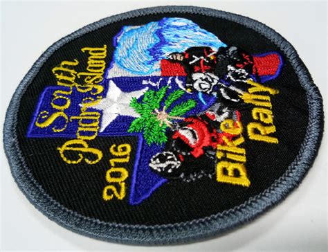 Merrow Border Twill Iron On Embroidery Patch For Clothes