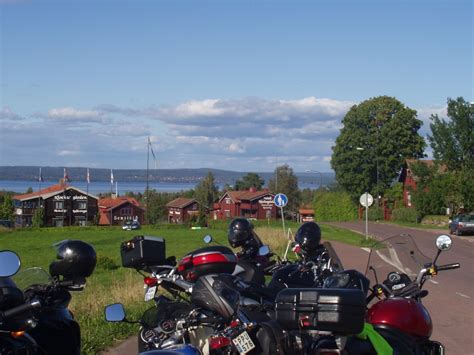 Motorcycle tour mc Dalarna Lake Siljan in Sweden