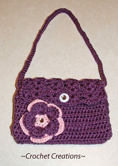 Ravelry: Purse with flower pattern by Amy Lehman