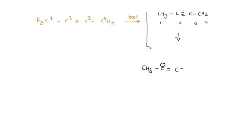 SOLVED: 2-butyne can be mono-deprotonated to create a monoanion (CHâ‰¡CCCH2). Draw two full ...