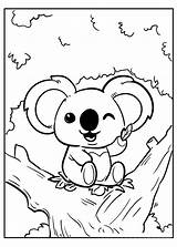 Lindo Koala Para Colorear Imprimir E Dibujar –ColoringOnlyCom sketch template