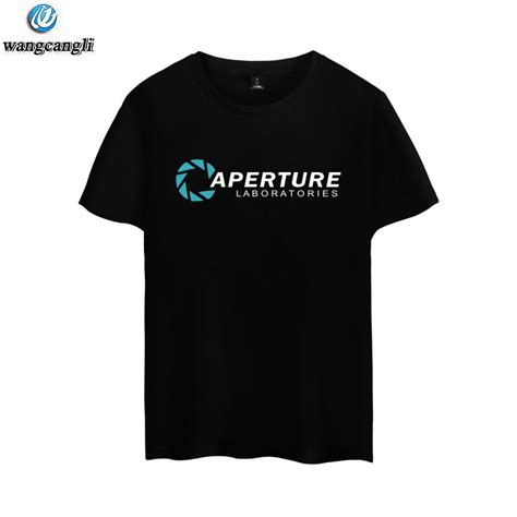 Aperture Science Games Tshirt T Shirt Mens Summer Aperture Laboratories ...