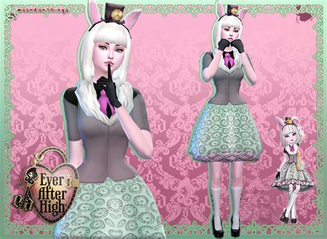 EAH - Bunny Blanc Outfit Set | Mooneonnature | Sims 4 characters, Sims 4 anime, Sims 4 collections