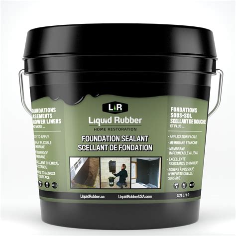 Liquid Rubber Foundation Sealant/Basement Coating - Liquid Rubber US Online Store