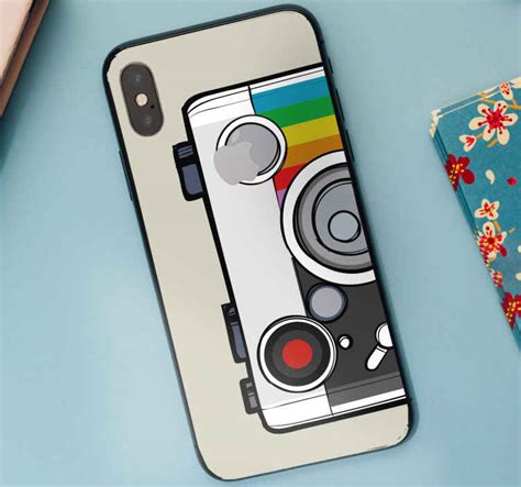 Retro insta camera iPhone sticker - TenStickers