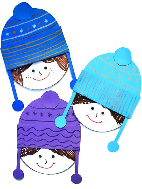 Paper Winter Hat Craft - Our Kid Things