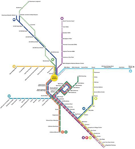 Rtd Denver Light Rail Map - Map Of New Hampshire