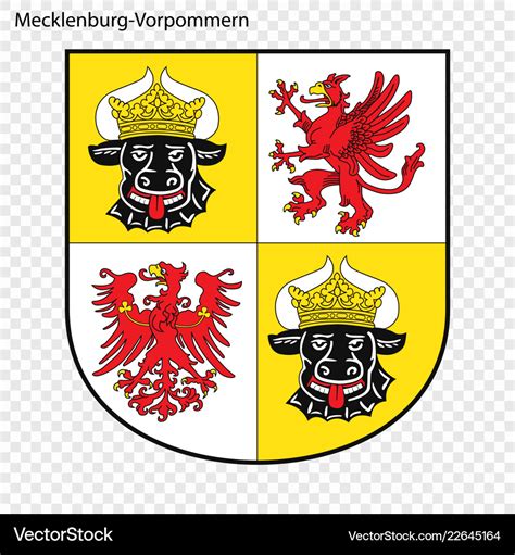 Emblem saarland province germany Royalty Free Vector Image