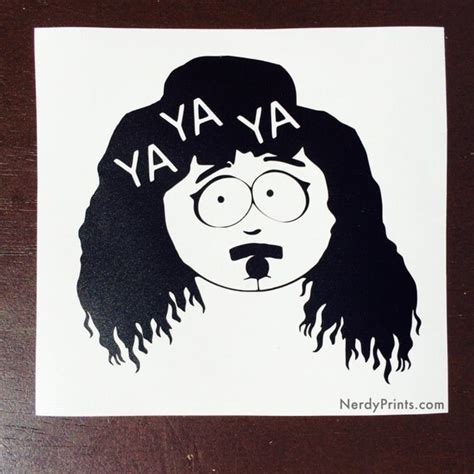 Randy Marsh DECAL as LORDE Ya Ya Ya by NerdyPrints on Etsy