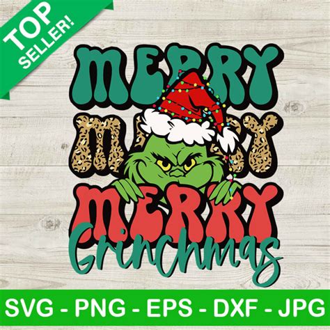 Merry merry grinchmas SVG, Grinch SVG, Merry christmas SVG