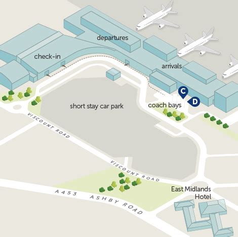 Map East Midlands Airport - Map Of Campus