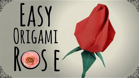 Origami ideas: Tutorial Origami Rose With Stem