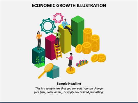 Economic Growth Illustration for PowerPoint and Google Slides - PPT Slides