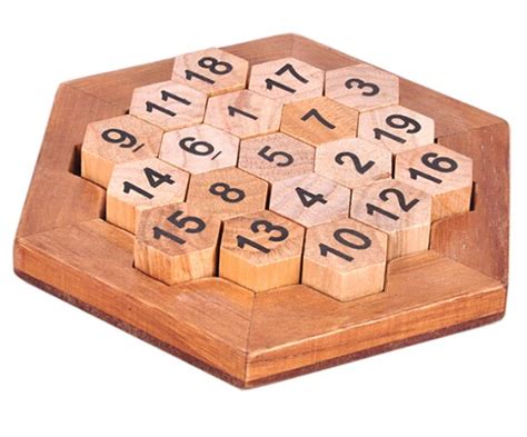 Classic IQ Math Wood Game Toy Mind Brain Teaser Wooden Puzzles for ...