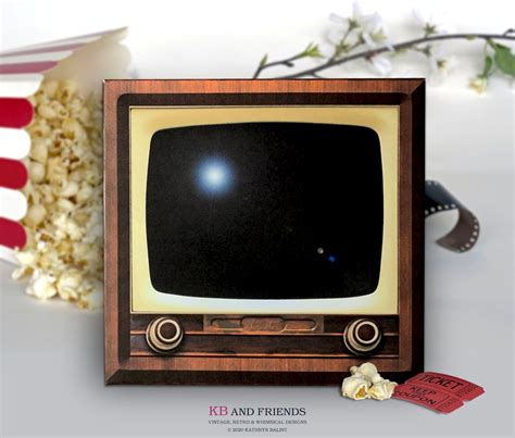 Retro TV Box Template / Vintage Television DIY Box for Crafts, Diorama ...