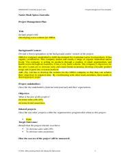 Project Management Plan template V.0.docx - BSBPMG522 Undertake project ...