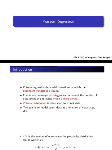 Poisson Regression | PDF