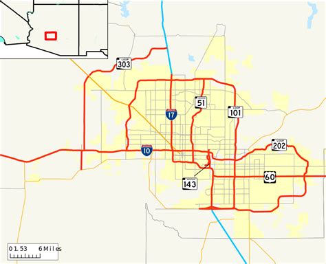 Phoenix Area Freeway Map