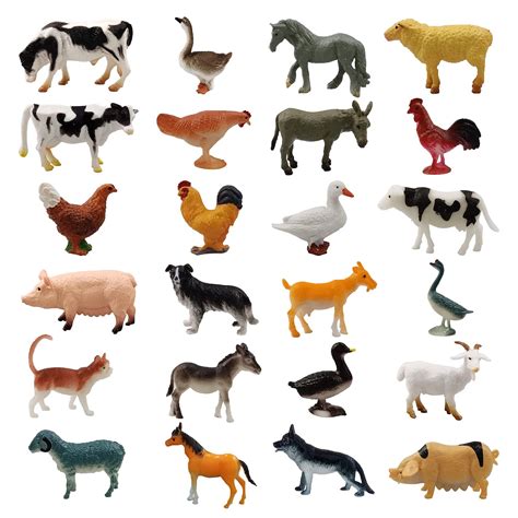 PRICES MAY VARY. SIZE: The size of animal figurines measure is about 1.2-2.6 inches. Different ...