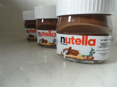 follow your dreams: mini Nutella jars