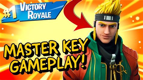 MASTER KEY Skin Gameplay In Fortnite Battle Royale - YouTube