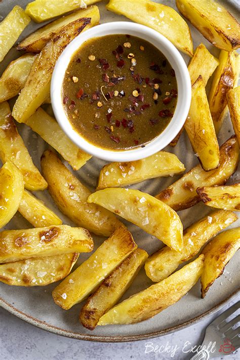 Oven-baked Chip Shop Chips & Curry Sauce Recipe