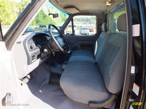 Gray Interior 1995 Ford F150 XL Regular Cab 4x4 Photo #70363644 ...