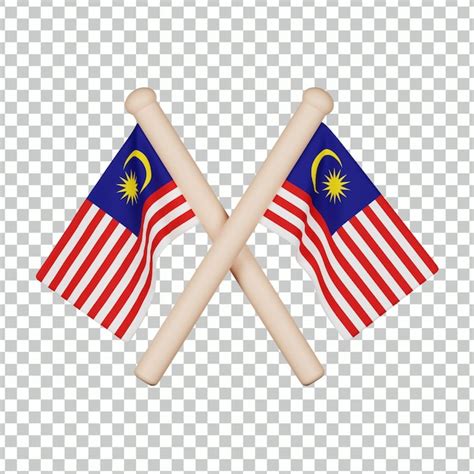 Premium PSD | Malaysia flag 3d icon