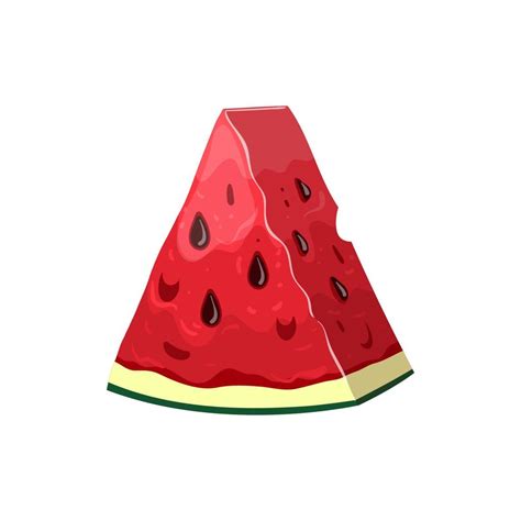 watermelon slice cartoon vector illustration 17590570 Vector Art at Vecteezy