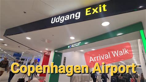 Copenhagen Kastrup Airport Arrival Walk Terminal to Exit 🇩🇰 Denmark Trip - YouTube