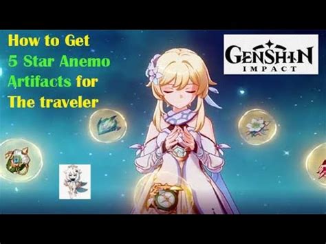 Genshin Impact How to Get 5 Star Anemo Artifacts for the Traveller - YouTube