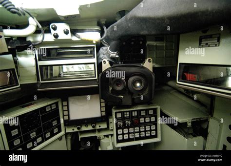 Control board inside a Char Leclerc, Fthe French army's newest tank ...