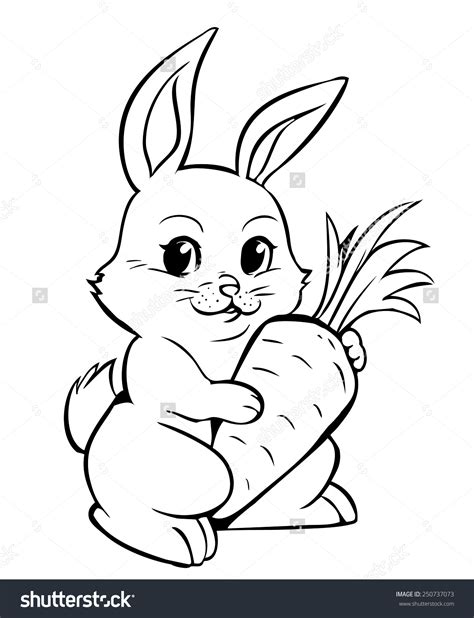 Rabbit Drawing Outline at GetDrawings | Free download