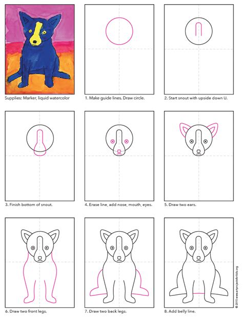 Rodrigue Blue Dog · Art Projects for Kids