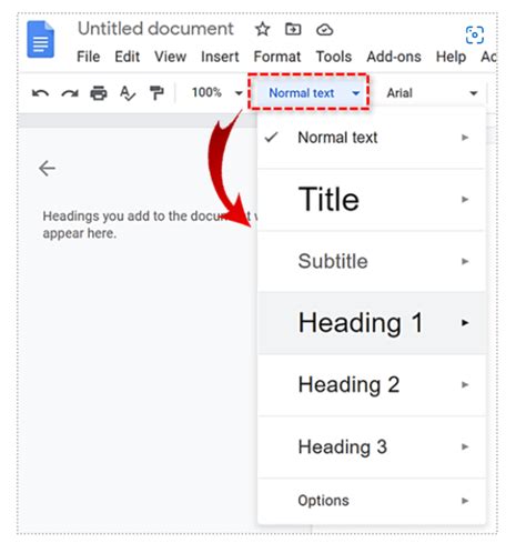 How to Add an Outline in Google Docs