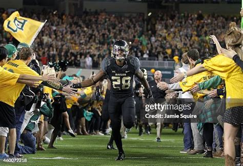 Devin Chafin of the Baylor Bears takes the field before the start of ...