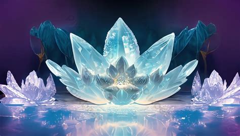 Luxury Ice Crystal Lotus Background Backgrounds | JPG Free Download - Pikbest