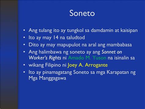 Halimbawa Ng Soneto – Halimbawa