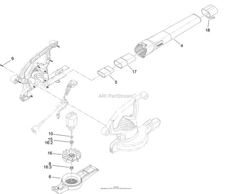 Toro Electric Leaf Blower Parts Diagram