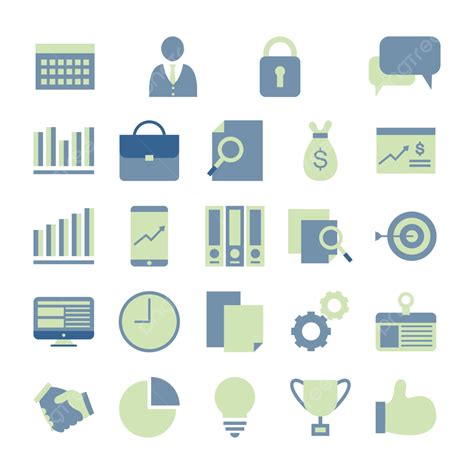 Business Character Set Vector Hd PNG Images, Business Icon Set ...