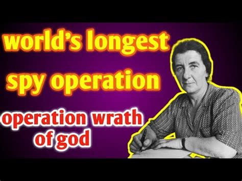 operation wrath of god | mossad's longest spy operation in history so far - YouTube