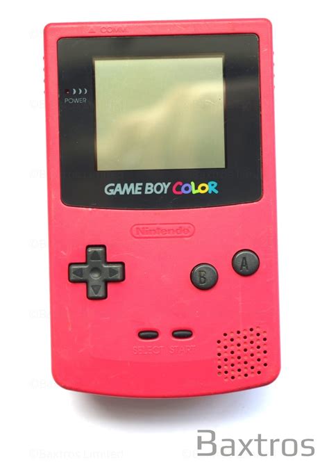 Nintendo Game Boy Color Red Hand Held Console - Baxtros