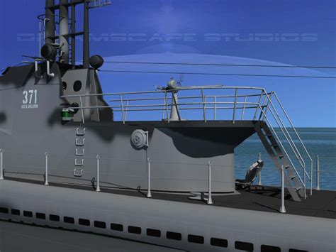 Balao Class Submarine SS285 USS Balao - 3D Model by Dreamscape Studios