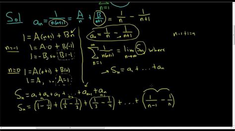 Infinite Telescoping Series Example | Math videos, Calculus, Infinite