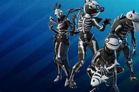 Fortnite Skull Squad Skin Pack - Fishskull, Bone Boss, Bone Ravage ...