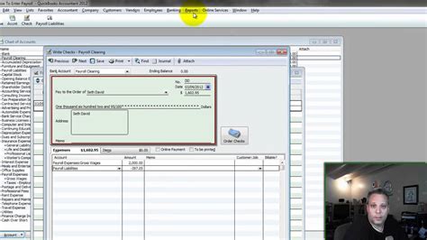 How To Enter Payroll Into QuickBooks - Detail - YouTube