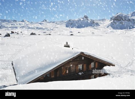 Winter in the Swiss Alps Stock Photo - Alamy