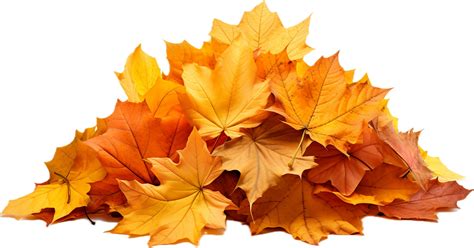 Pile of autumn leaves png with AI generated. 33888955 PNG